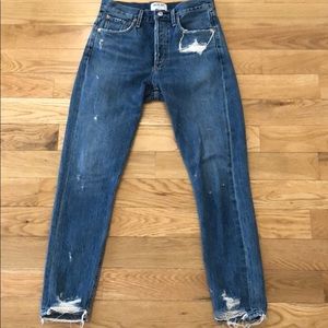 Agolde Jamie high rise straight jeans
